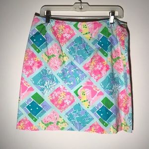 Lilly Pulitzer Patterned Skirt, size 8